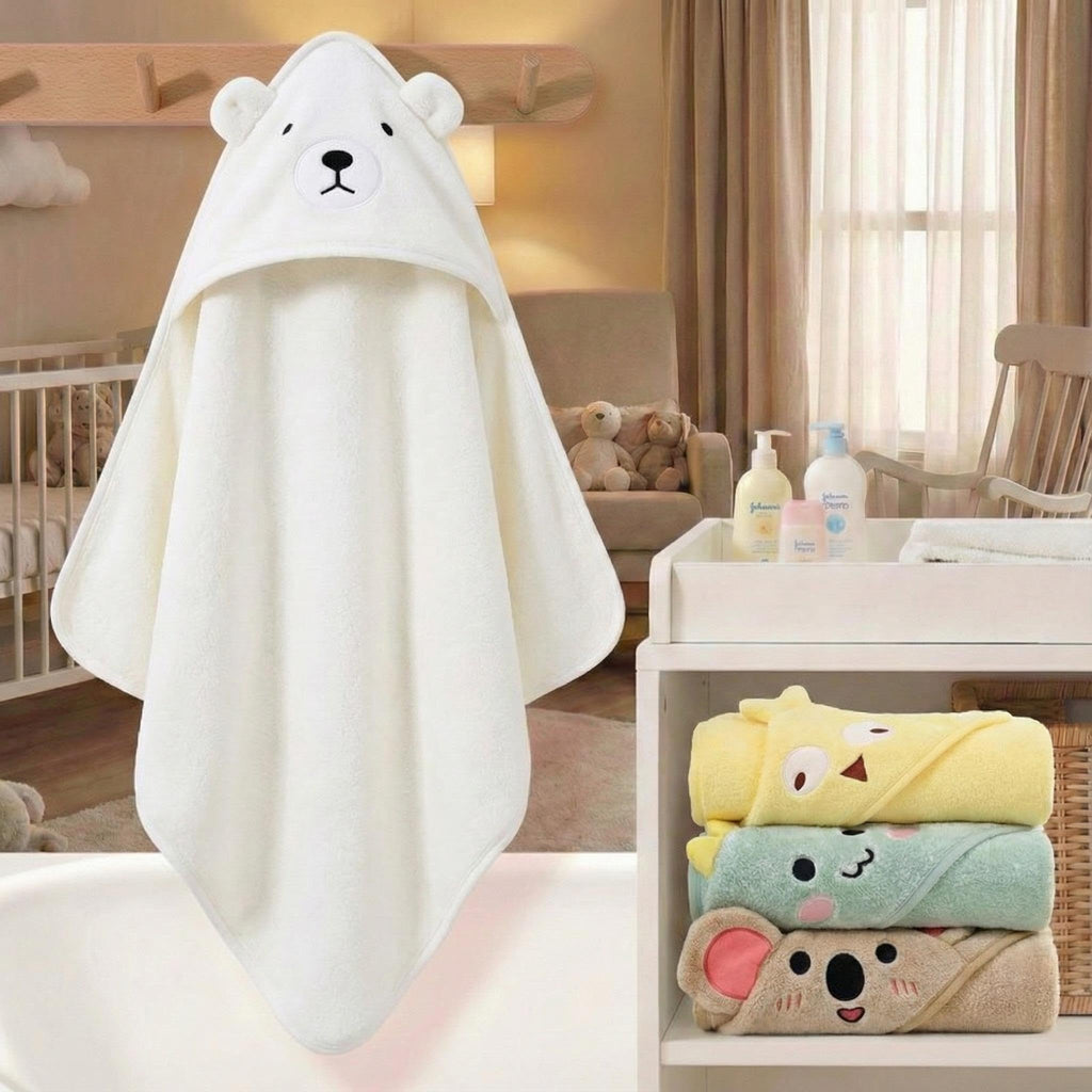 Hooded Baby Towel - 4 Pack Premium Soft Bath Towel for Baby, Newborn,Infant - Ultra Absorbent,Natural Baby Stuff