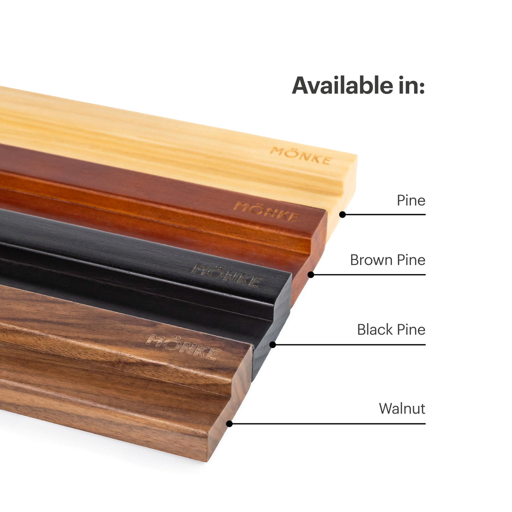 Vinyl Record Wall Mount - 3 Elegant Display Ledges Made from Solid Wood - These Vinyl Record Shelf Will Hold Records