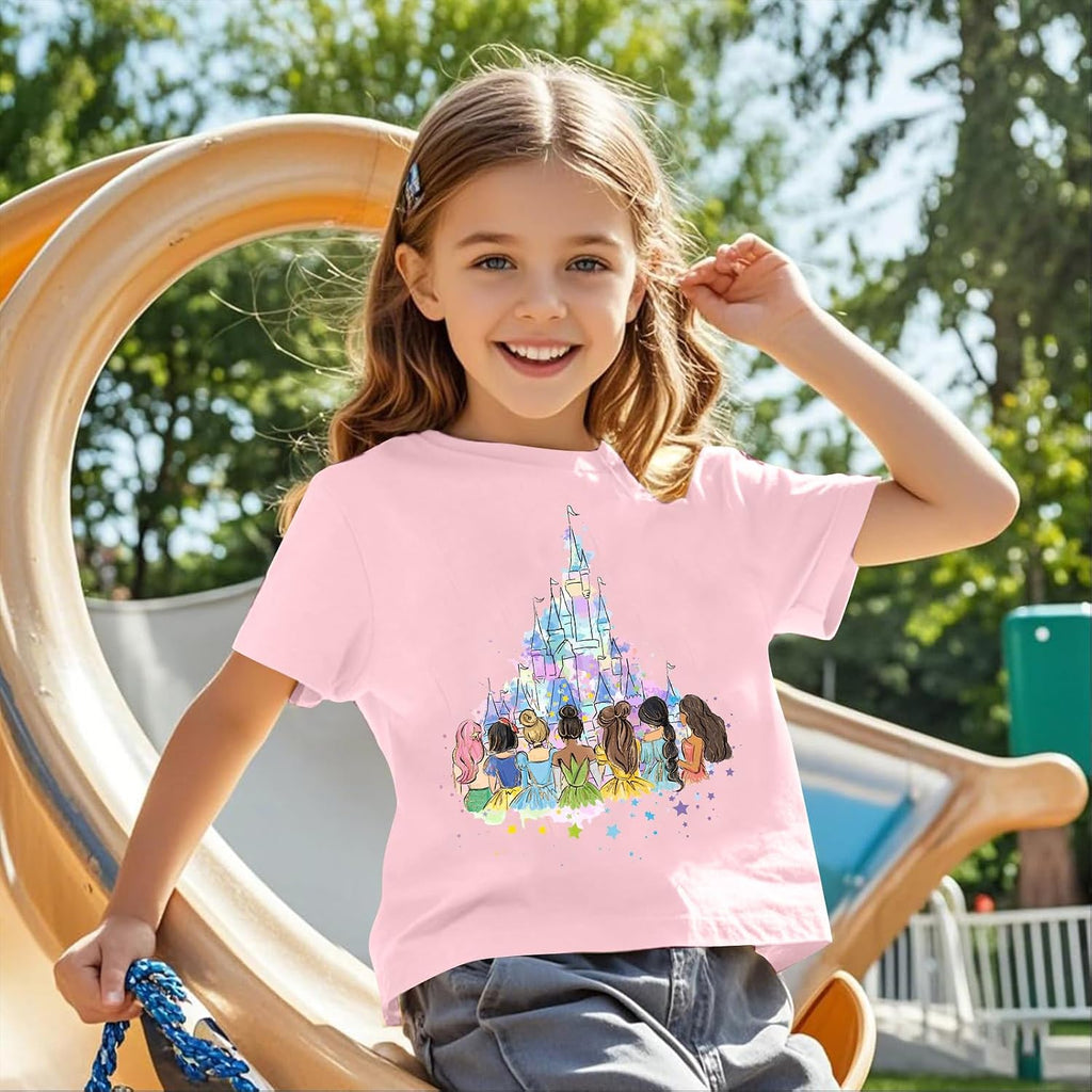 Magical Shirt for Girl: Magic Kingdom Prinecess Tshirt Princess Shirts Youth Girls Cute Family Vacation Trip Tee