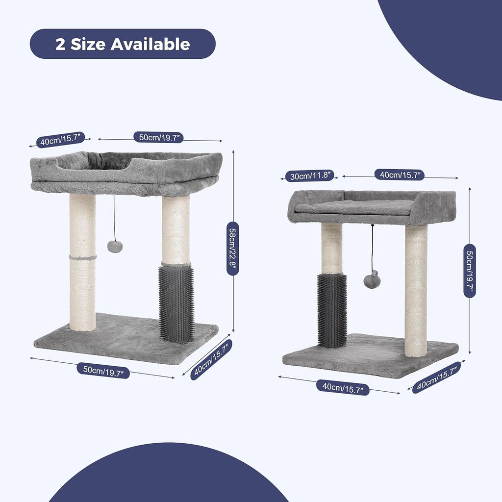 Cat Tree Tower for Large Cats Cat Scratching Post with Bed 20X16"