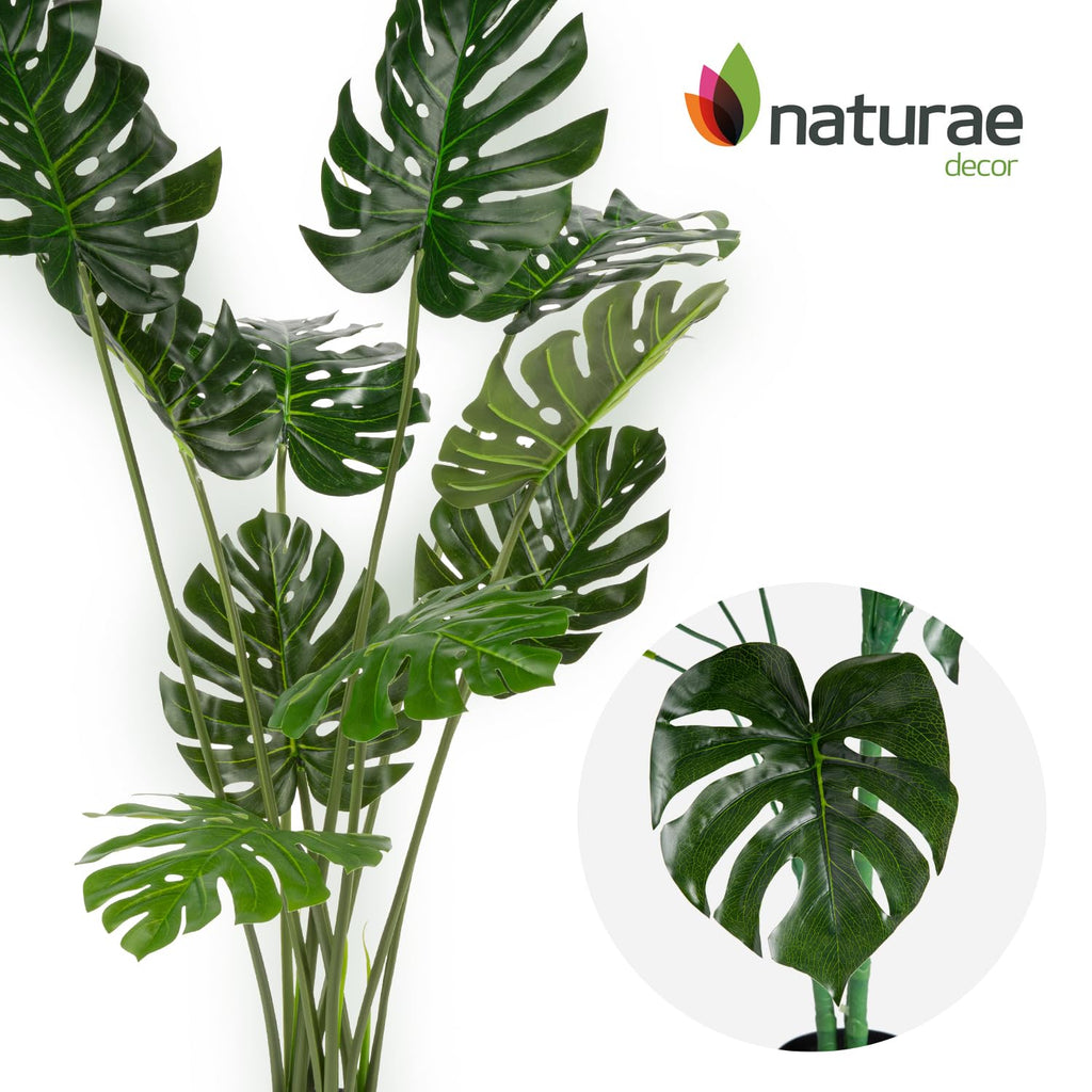 Decor Monstera Plant - Lifelike Artificial Indoor and Outdoor House Plant - UV Resistant - 59 in High
