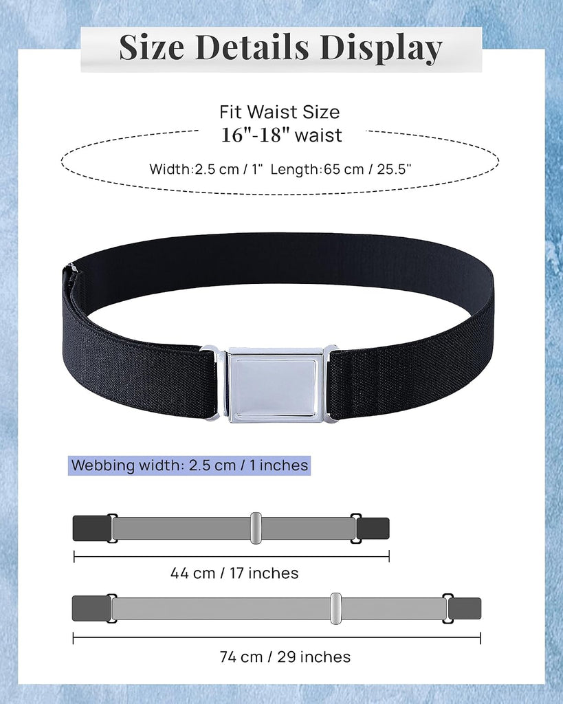 Kids Boy Magnetic Belts Adjustable Easy to Use Elastic belt for Boy Girl