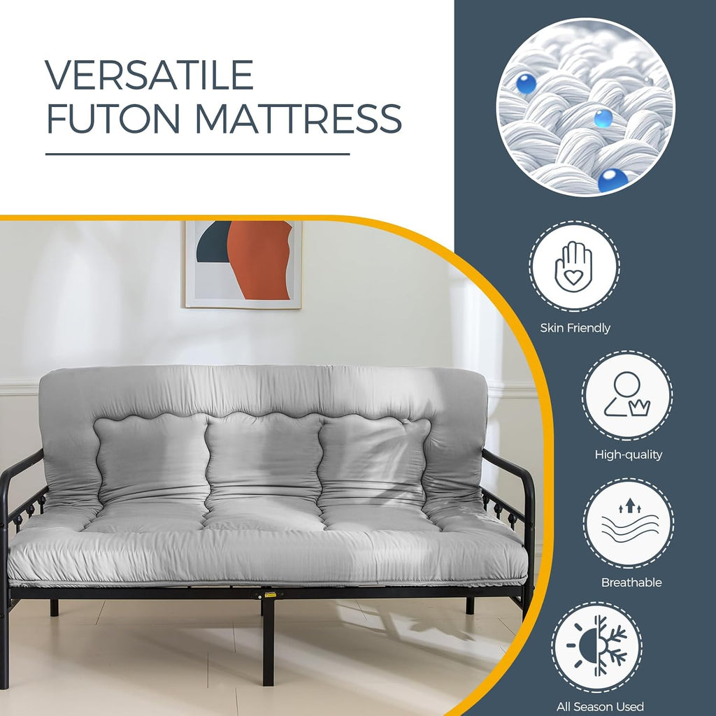 6" Extra Thick Japanese Floor Mattress Folding Futon Mattress