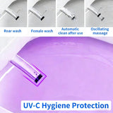 Smart Toilet with Bidet, Foam Shield, UV-C Light, Blackout Flush, Dual Auto Flush, Heated Seat, Air Dryer