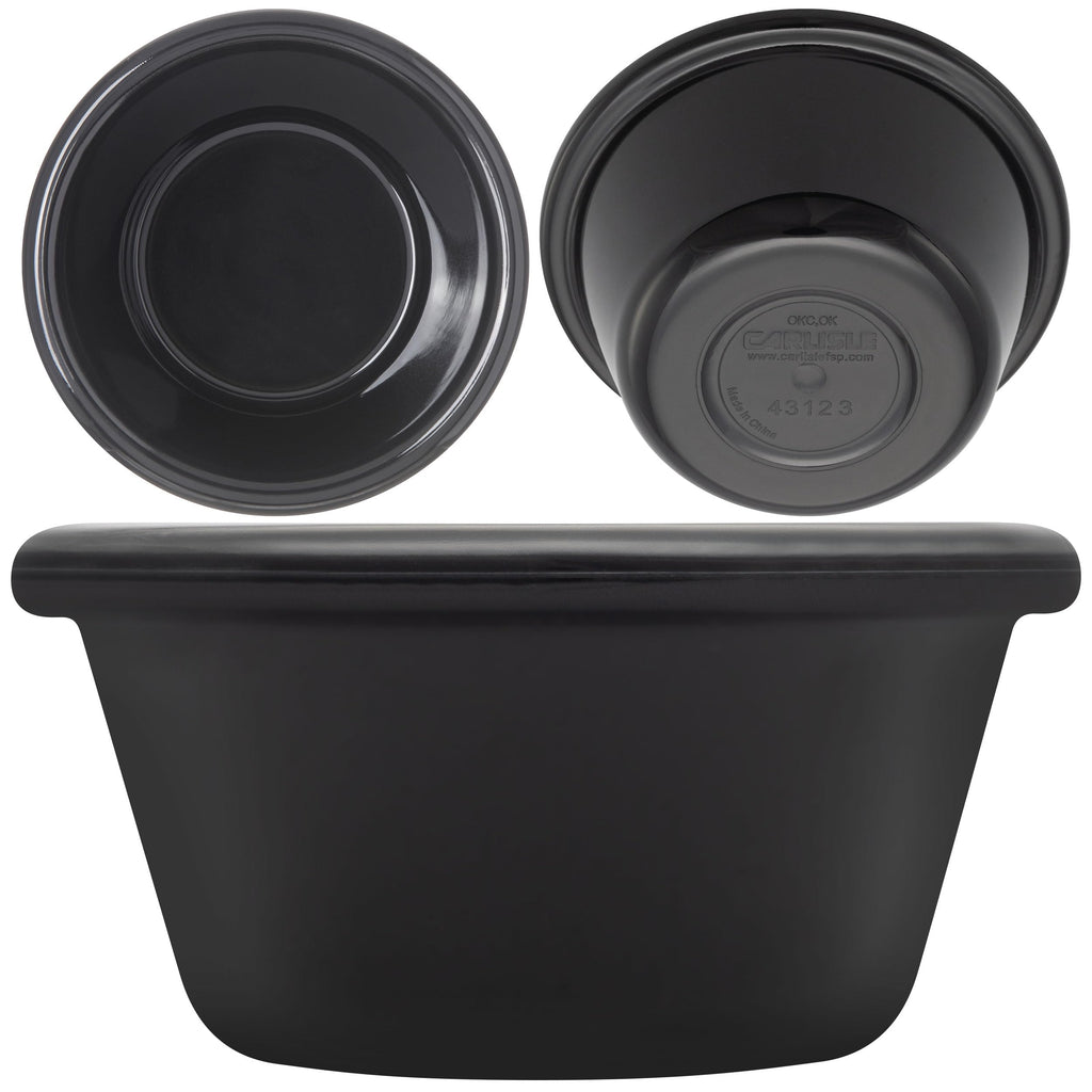 SAN Smooth Fluted Ramekin, 3 oz Capacity, 1.43" Height, Black (Case of 48)
