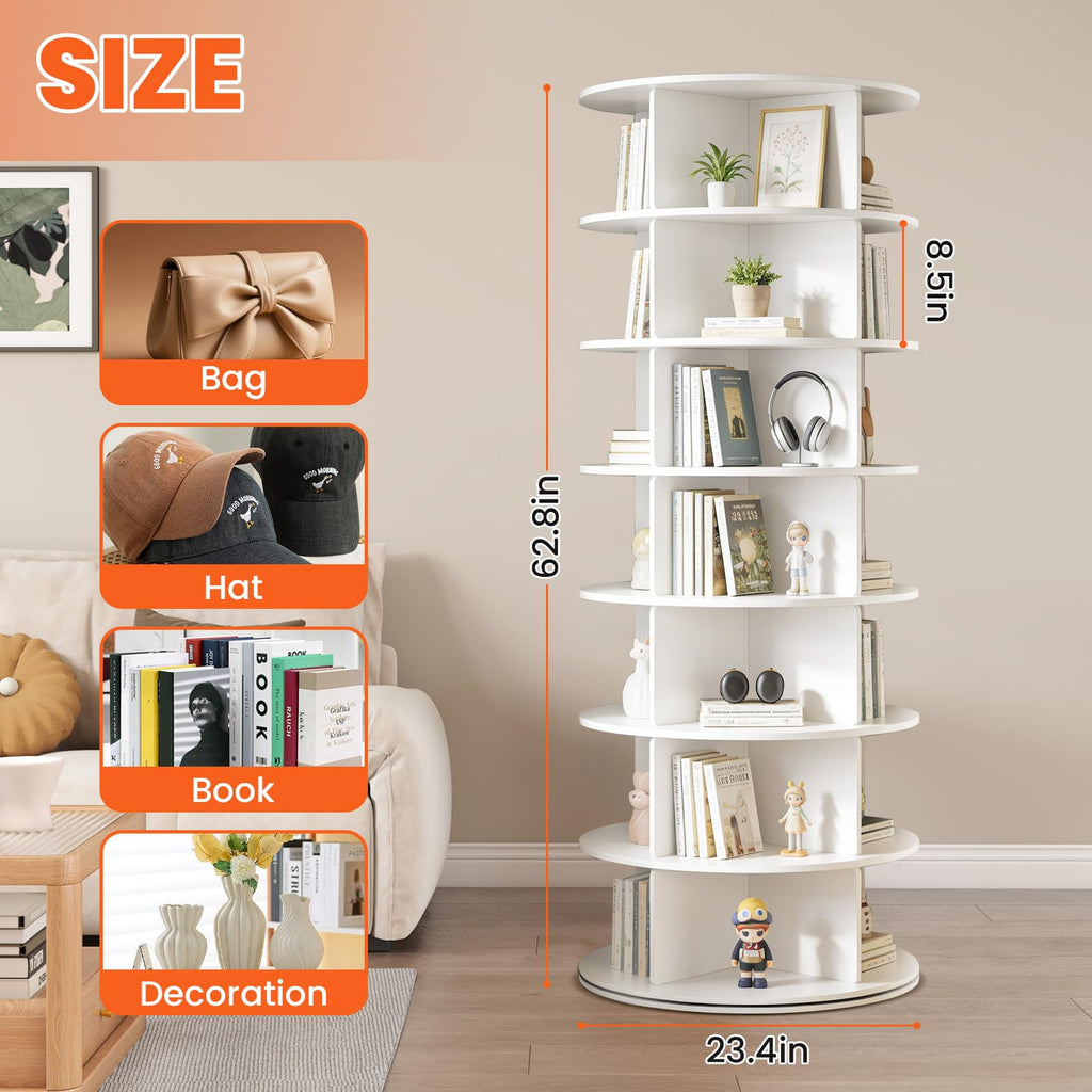 7 Tier Rotating Shoe Rack 360°Rotating Shoe Rack Tower