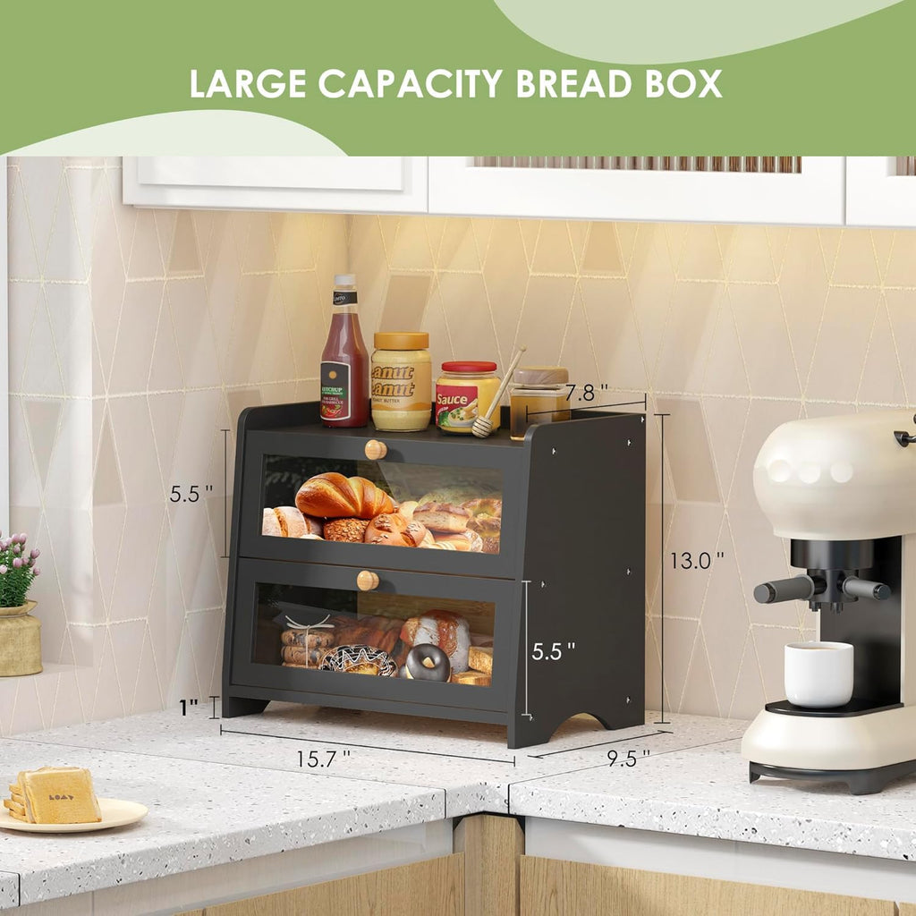 Double Layer Container Countertop Homemade Bread