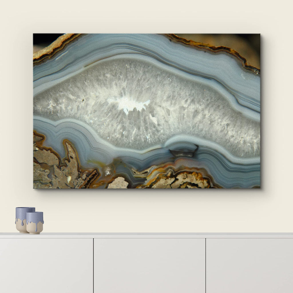 Abstract Agate Slice Pattern Gallery - Canvas Art Wall Art - 16"x24"