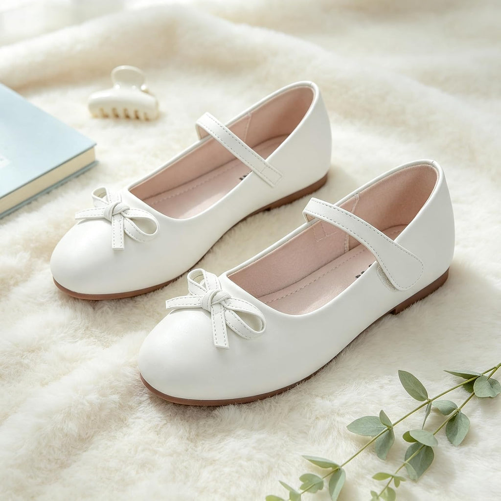 Girls Dress Shoes Mary Jane Flats for School Party Flower Girl