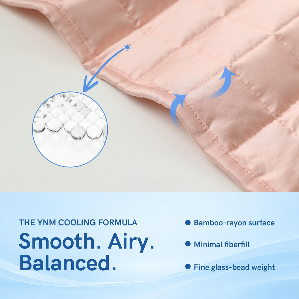 Cooling Weighted Blanket for Adults, 20lbs Heavy Bed Throw for One Person of 190lbs, Perfect for Hot Sleepers or Warm