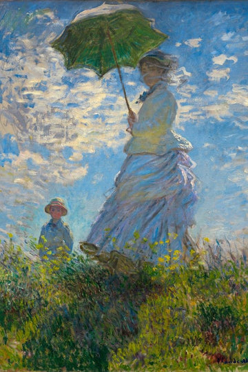 Laminated Claude Monet Poster Woman With A Parasol Madame And Her Son Impressionist Print Canvas Poster Dry Erase