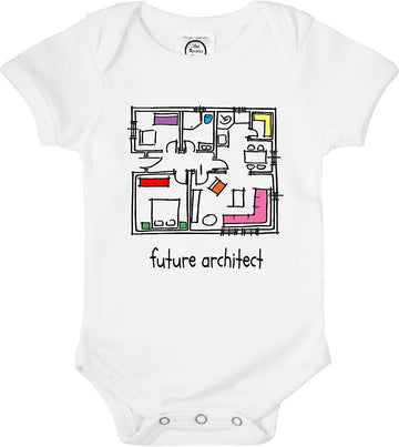 Baby Future Architect Organic Cotton Newborn Bodysuit Gift