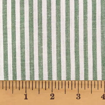 Perfect Green Stripe Cotton Homespun Plaid Fabric by - Sold by The Yard