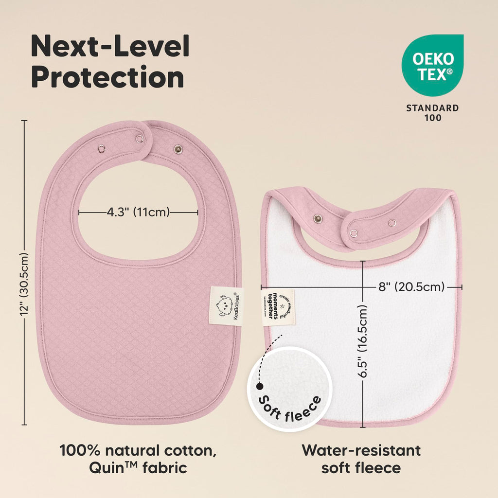8-Pack Baby Bibs for Drooling and Teething, Soft (Muted Pastel)