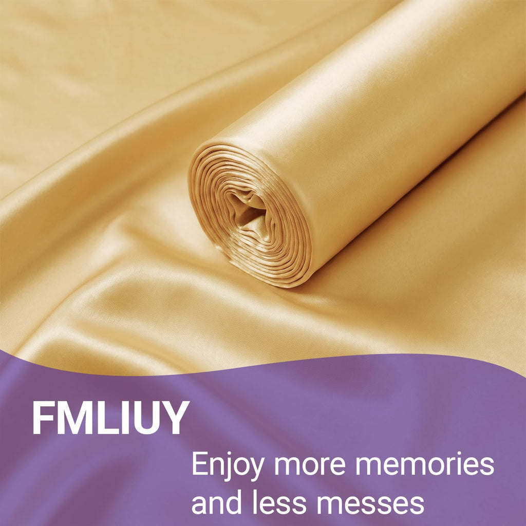 Gold Satin Fabric by The Yard 1 Yard x 55 Inch Wide