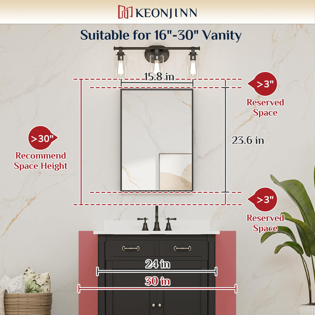 16 x 24 Inch Gold Bathroom Mirror for Vanity, Rectangular Wall Mirror Aluminum Alloy, Metal Frame Rectangle Modern