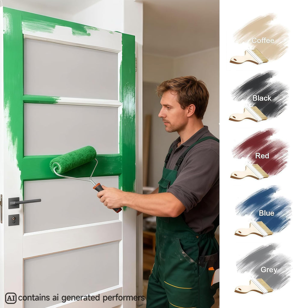 28" x 80" Interior Slab Doors, Solid Core with 5-Lite Frosted Glass