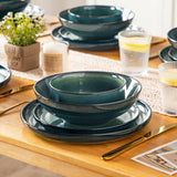 Starry Plates and Bowls Sets for 6, 24 Pieces Dinnerware Sets
