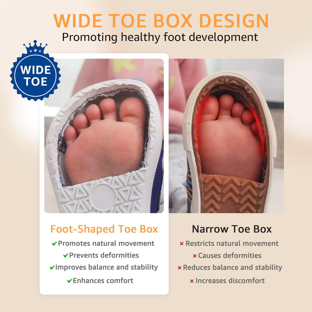 Toddler Shoes Boys Barefoot Baby Walking Sneakers Navy