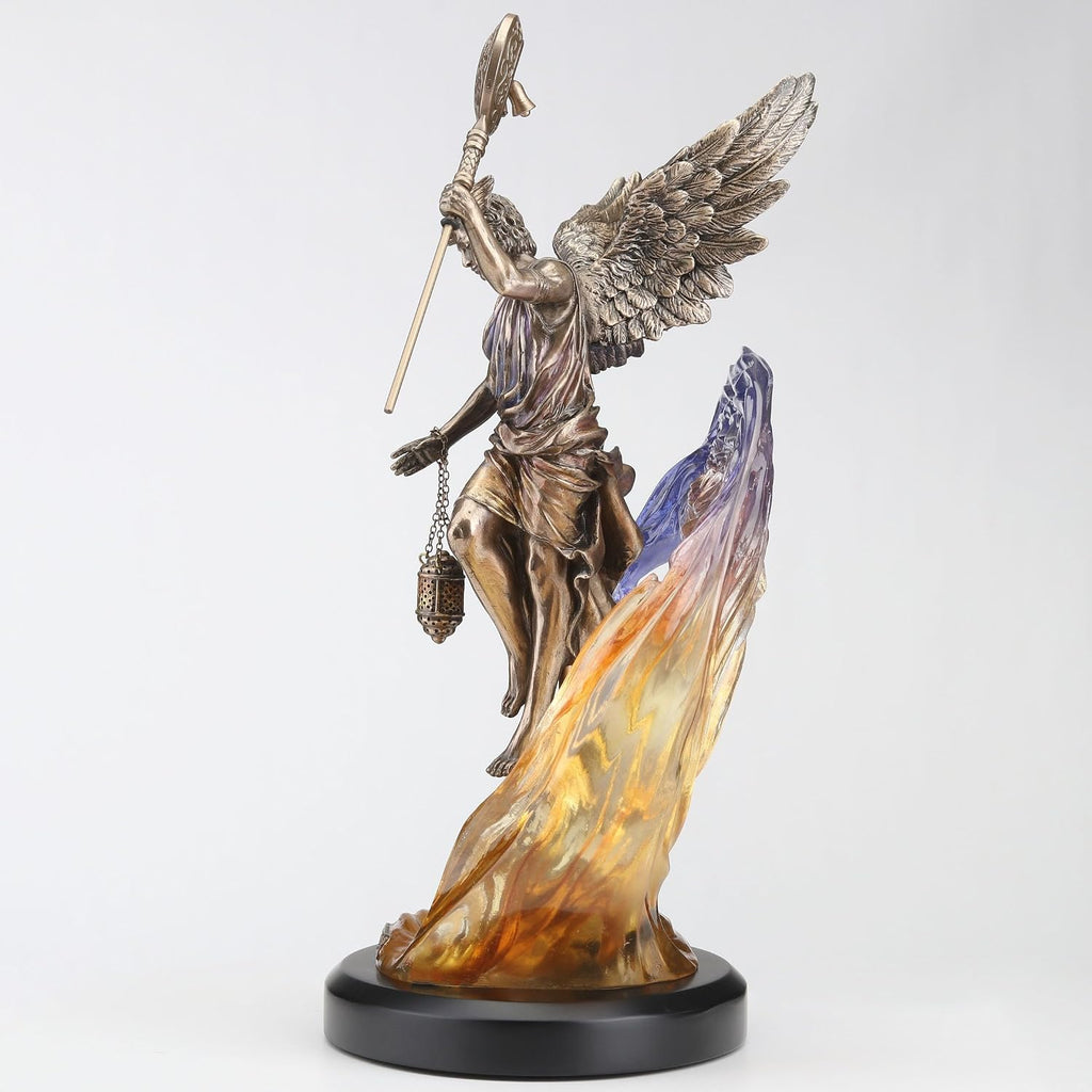 13 1/8 Inch Hypnos The Greek God of Slumber Cold Cast Resin Bronze Finish Sculpture