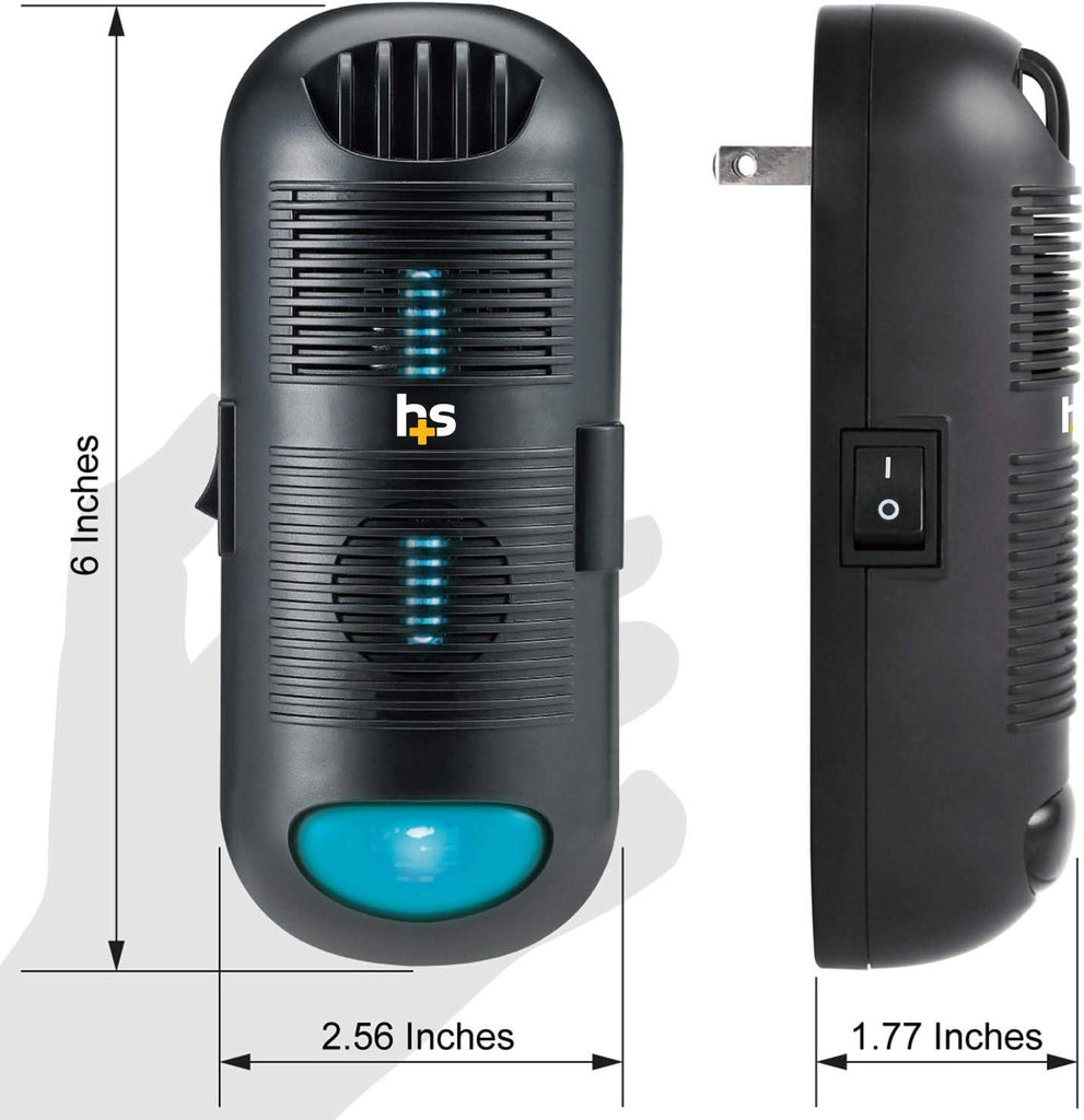 Air Purifier and Air Sanitizer with UVC Ultraviolet Light That Cleans up to 300 Square Feet Pluggabl