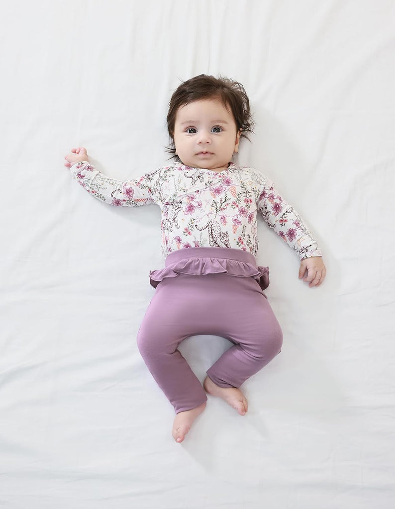 Girls Boys Clothes Set Long Sleeve Bodysuit with Pants Outfits Viscose from Bamboo Clothing Outfit