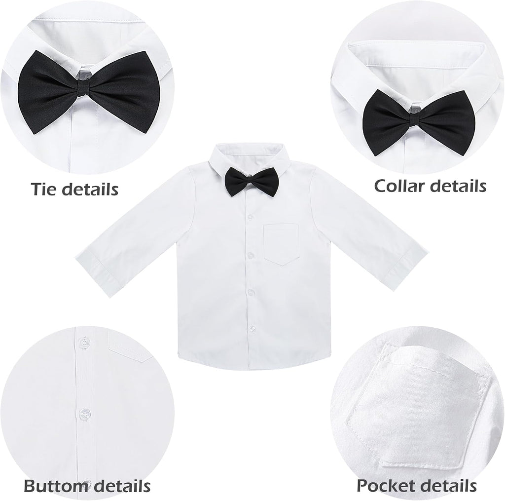 Toddler Boy Gentleman Outfit Infant Tuxedo Outfits Baby Boys Clothes for Baptism