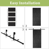 30in X 84in Sliding Barn Door, MDF, with Waterproof Surface, DIY Assemble, Pre-drilled Barn Door Sla