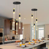 Modern Pendant Lighting 3-Lights LED Crystal Kitchen Island Pendant Light Dimmable with Remote Control 3000K-6000K for Dining Room Over Table Pendant Lights Fixtures A100-B0CLG9KZ8C