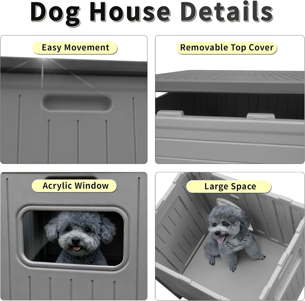 Dog House Outdoor Indoor for Small Medium Dogs