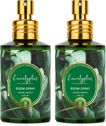 Eucalyptus Room Spray Air Freshener 2 Pack, 3.4oz/100ml Each - Set of 2