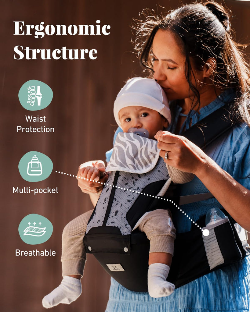 Safety-Certified in-1 Baby Carrier Newborn to Toddler, Black