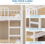 Twin Bunk Bed for Kids with 6 Storage Drawers, Montessori Bookshelf