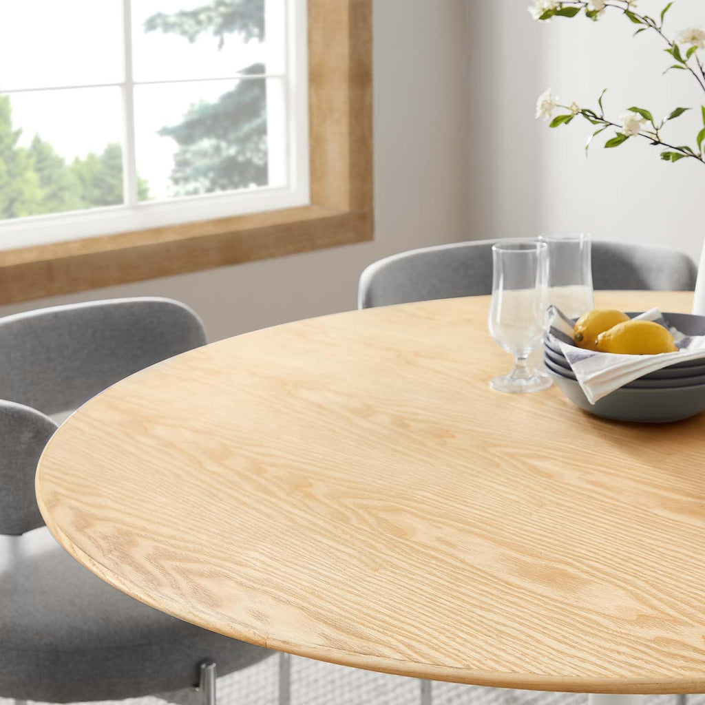 Lippa Dining Table, 48", White Natural
