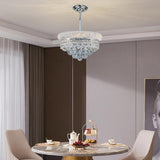 Crystal Chandeliers for Dining Room Light Fixture Over Table_Empire Style K9 Crystal Chandeliers for Bedroom_4 Lights chrome Luxury Lighting Fixtures for Entryway kitchen island Foyer Hallway A108-B0DBV8WQ9G