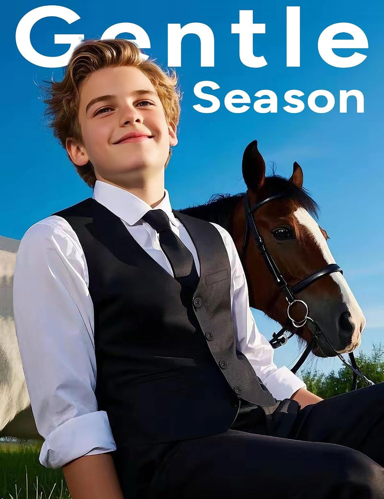 Boys Complete Suits Set with Suspenders Standard & Husky