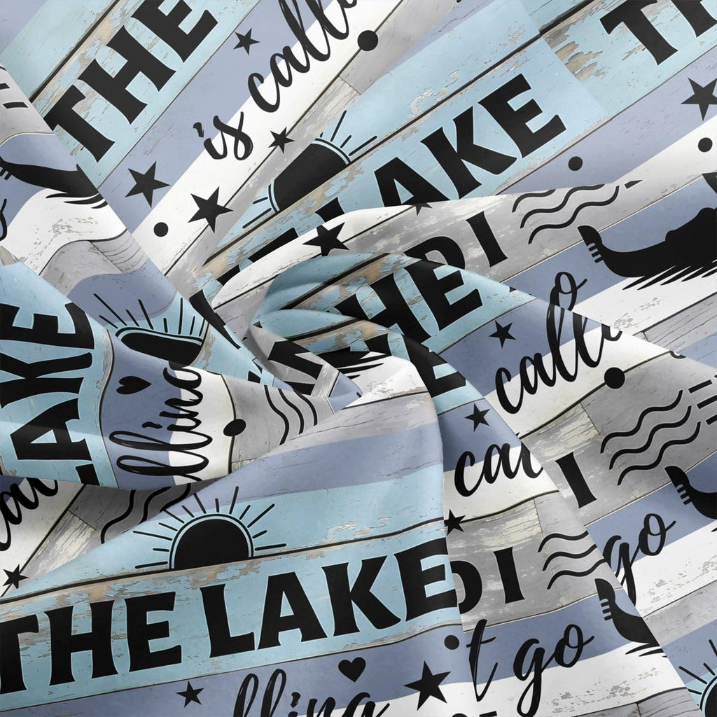Rustic Lake House Fabric by The Yard Soft 2 Yards
