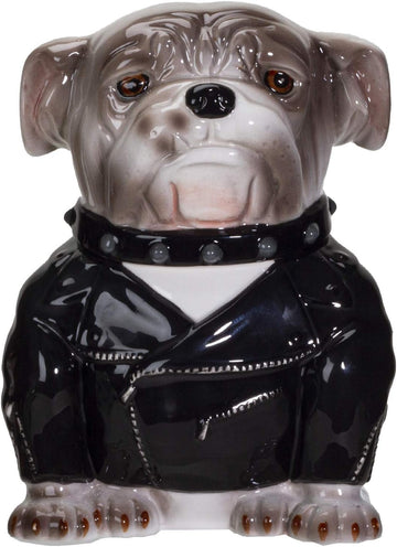 Rocker Bulldog Ceramic Cookie Jar