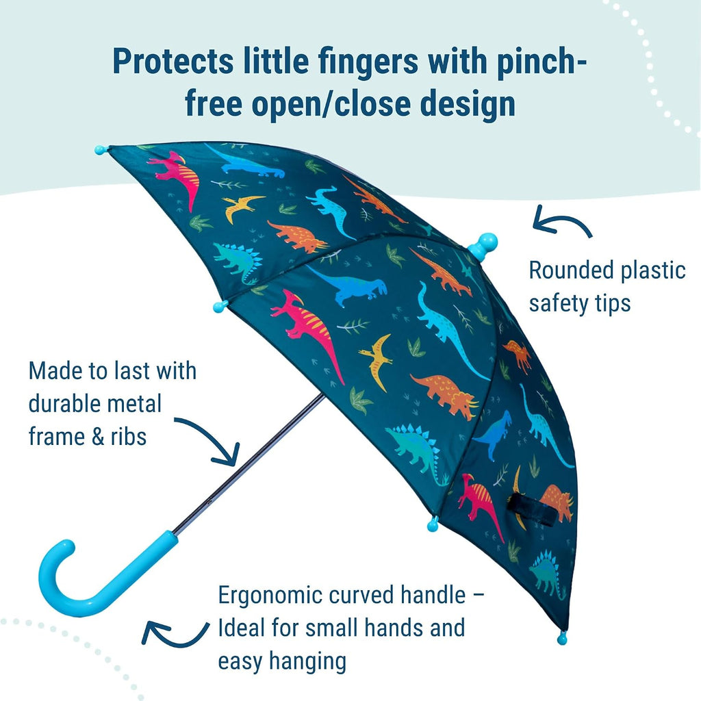 Kids Umbrella - Rainproof Canopy, Curved Handle, Easy Hanging Design