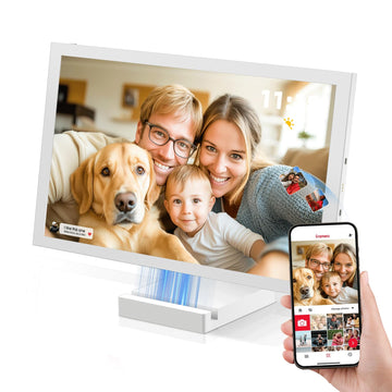 WiFi Digital Picture Frame with 64GB Storage, 10.1" HD Touch Screen Digital Photo Frame, 5000mAh Battery, Share