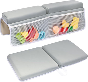 Bath Kneeler and Elbow Rest Pad Set - 22'' Extra Long Quick Dry Kneeling Pad for Bathing Baby with Knee & Arm