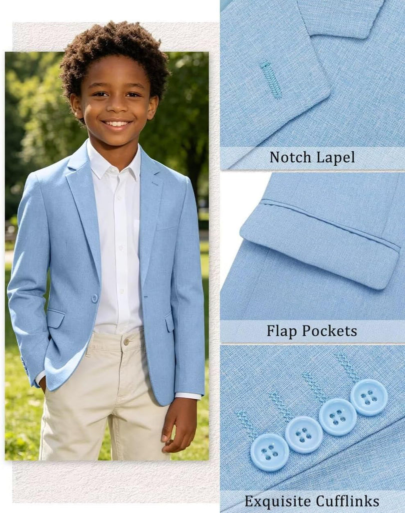Boys Jacket Suit Blazer Slim Fit Tuxedos Sport Coat for Kids Boy Blazers