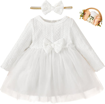 Toddler Baby Girl Dress Infant Girl Clothes Outfits Tulle Dresses Princess Wedding Dress for Baby Girls to 3 Year
