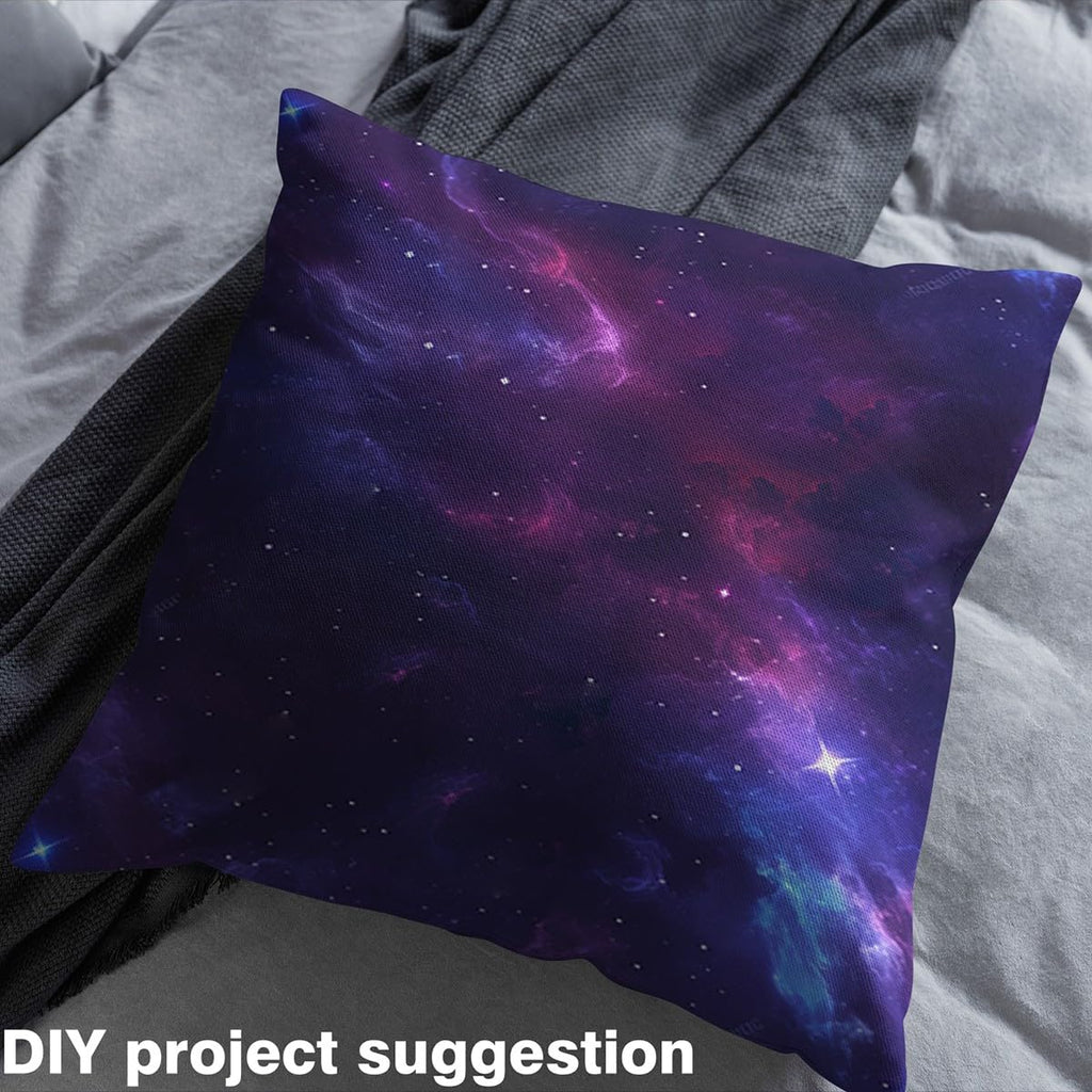 Outer Space Fabric by The Yard 3 Yards Galaxy Soft Flannel Decorative Fabric for Boys Girls Universe Planet Printed