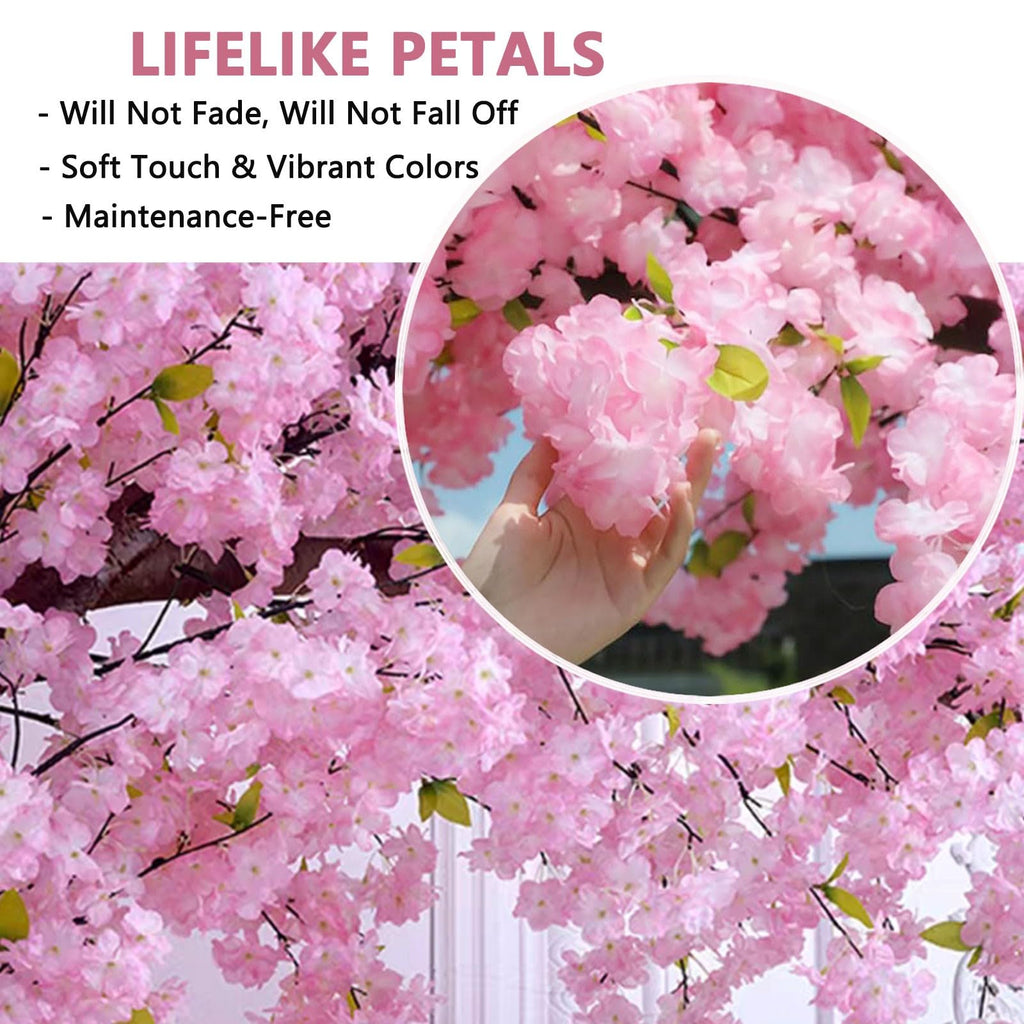 5FT Japanese Artificial Cherry Blossom Trees Pink Indoor Outdoors