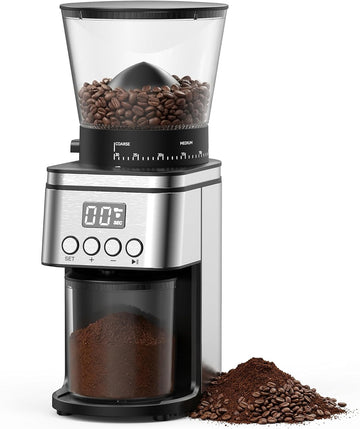 Conical Burr Coffee Grinder Electric,Stainless Steel Coffee Grinder , Adjustable Burr Grinder with 30 Grind Settings
