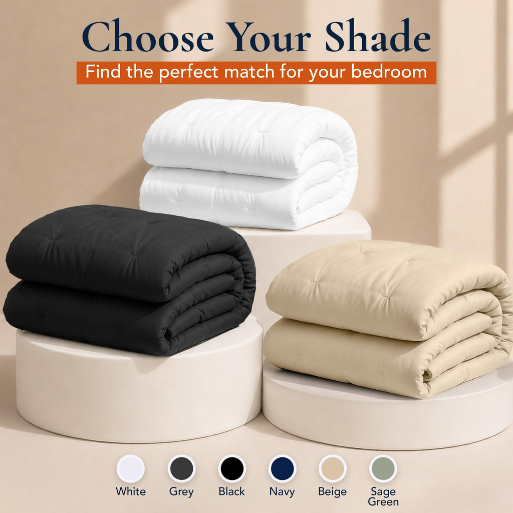 Full Size Duvet Insert, White, Comforter, 82 x 86 Inches