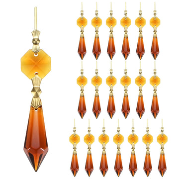 20-Pack Crystals 75mm Glass Replacement Chandelier Drops