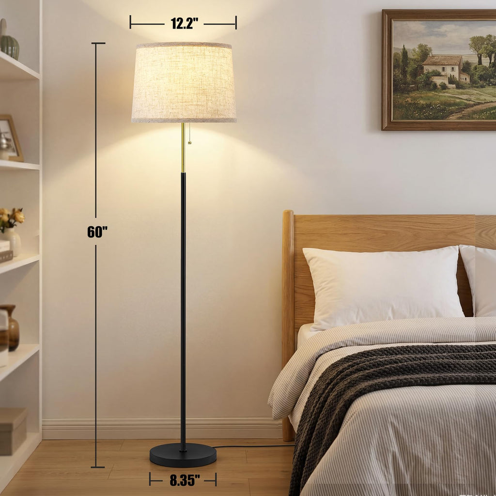 Floor Lamps, 60" Modern Tall Standing Lamp, 3CCT