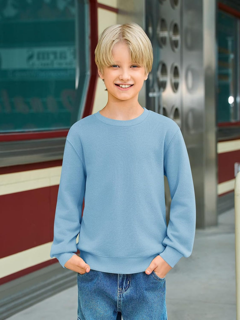 Boys Crewneck Pullover Sweatshirts Kids Youth Long Sleeve Shirt